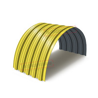 Profnastil NS35PG-0.45, Eni-1100, Poliester RAL1018