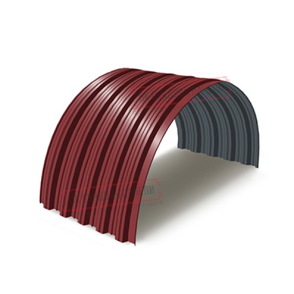 Profnastil NS35PG-0.5, Eni-1100, Poliester RAL3011