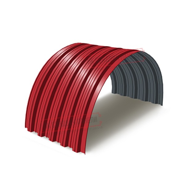 Profnastil NS35PG-0.7, Eni-1100, Poliester RAL3020