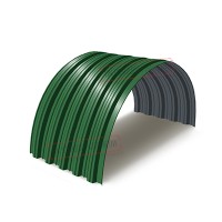 Profnastil NS35PG-0.45, Eni-1100, Poliester RAL6002