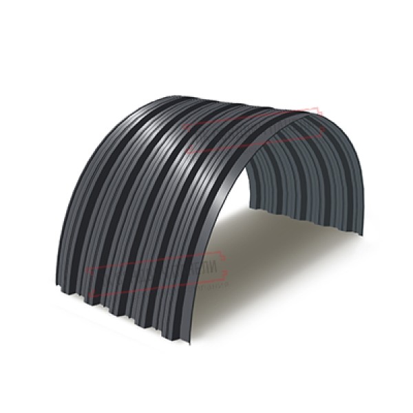 Profnastil NS35PG-0.5, Eni-1100, Poliester RAL7024