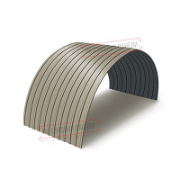 Profnastil S10PG-1150-0.5 Poliester RAL1035