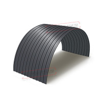 Профнастил С10ПГ-1150-0.45 Полиэстер/Икки томонлама RAL7024