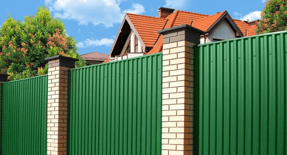 Профнастил С8 на объекте